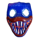 Mascara Monstruo Azul Halloween Led Huggy Wuggy