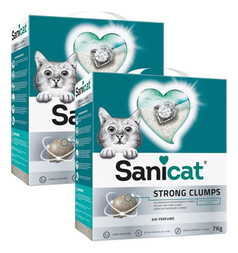 Piedritas Para Gatos Aglomerante Sanicat 14kg Persa Piedras