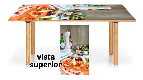 Vinilo Para Mesa Taco Comida Mexicana Picante Hot M5