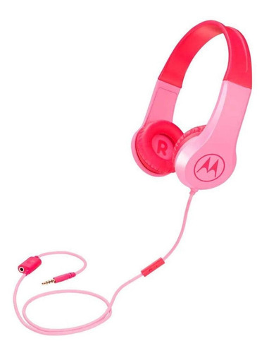 Audífonos On-ear Motorola Squads 200 Para Niños Rosa