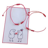 Pack Pulseras Para Compartir Parejas Hilo Rojo Flork 