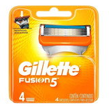 Carga Gillette Fusion 5 Refil 4 Unidades Original