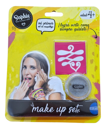 Set  Maquillaje  Cosmetica Infantil Gel Con Brillo Y Sticker