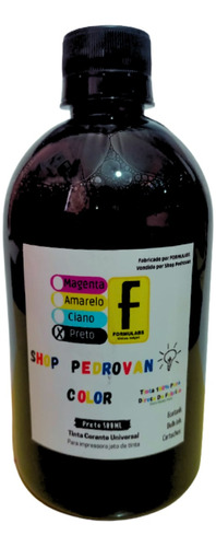 Tinta Preta 500 Ml Recarga Bulk Ink Ecotank Cartuchos Todos