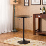 Roundhill Furniture Belham, Mesa De Bar De Metal Con Base Re