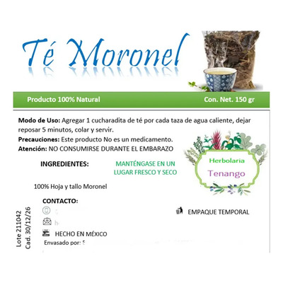 Moronel Organico - Planta De La Vida 150gr Productos Tenango | MercadoLibre