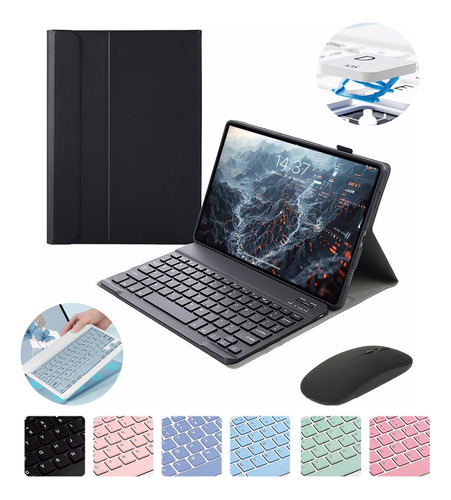 Teclado Bluetooth + Mouse Bluetooth + Capa Para Tab S6 Lite