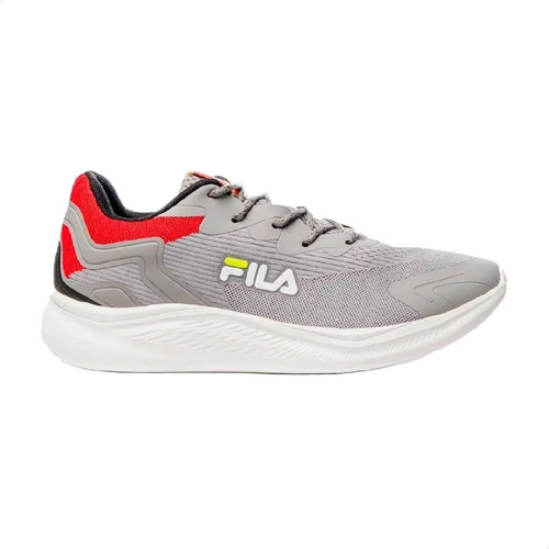 Zapatillas Fila Force Color Grey/red/lime - Adulto 40 Ar