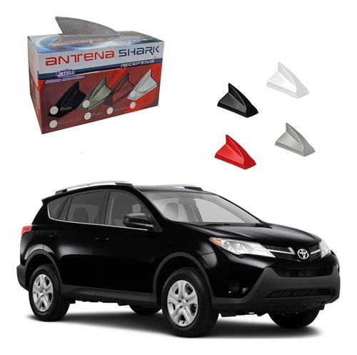 Antena Shark Preta Sinal Som Gps Toyota Rav4 06 A 13