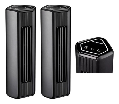 Ventilador Mini Torre Personal De Escritorio 33cm Pack De 2