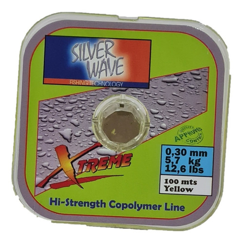 Nylon Transparen Amarillo 0,30mm Bobina 100mts - Silver Wave