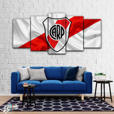 Cuadro River Plate Bandera Nuevo Logo Decorativo Futbol