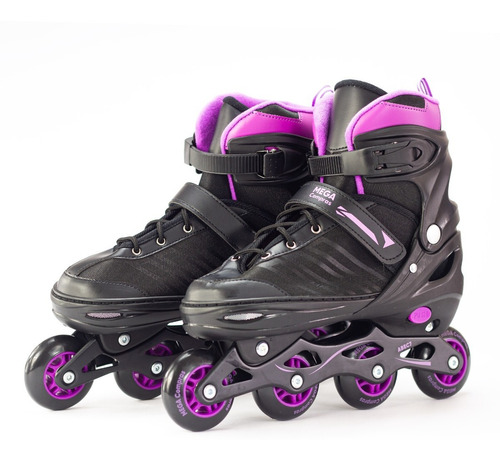 Patins Roller Semi Profissional Ajustavel Abec 7 Megacompras