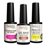 Beltrat - Kit Alongamento Primer Acido Desidratador Gel Base