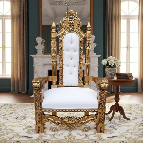 Trono Luis Xv Modelo Zeus, Elegante, Fino, León | Meses sin interés