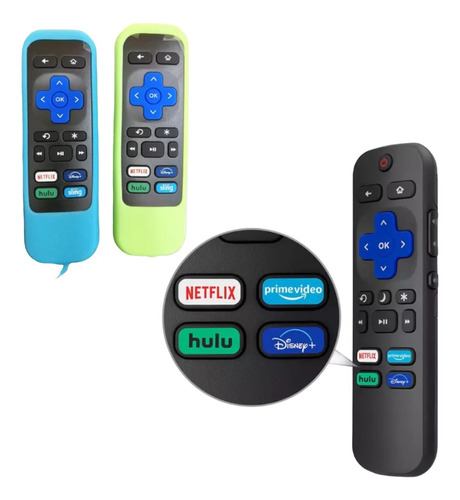 Control Para Smart Tv Con Rokutv Todas Las Marcas En Combo 