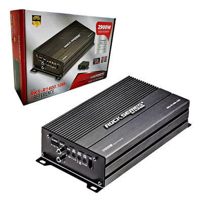 Amplificador Rock Series Rks-r1400.1dm 2900w Max Clase D 1ch Negro | Meses sin interés