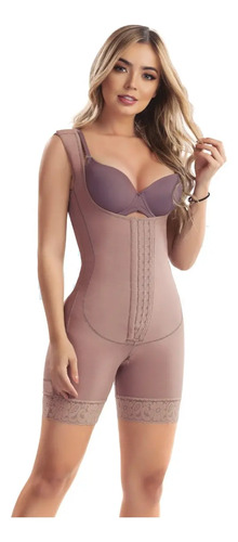 Faja Post Cirugía Short Corset Seno Libre Sube Pompi Romanza