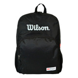 Mochila Wilson Porta Notebook Urbana Deportes Gym Reforzada Color Negro