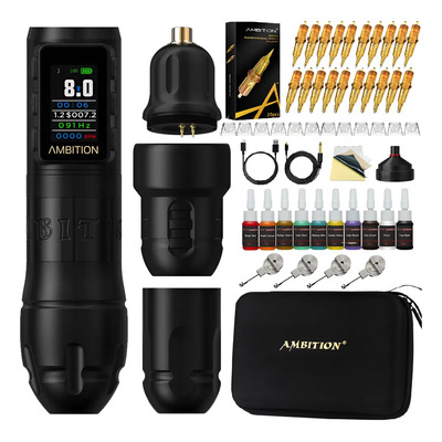 Maquina Tatuaje Profeional Ambition Vibe 4 Strokes, 3 Grips | Meses sin interés