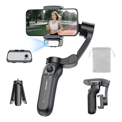 Gimbal Estabilizador Para Celular Koscheal L7b Pro Max Plegable Bluetooth De 3 Ejes Con Luz Led Magnética Y Función De Seguimiento Facial Por Ai Ideal Para Capturar Momentos En Video Y Foto | Meses sin interés