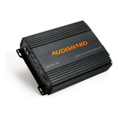 Amplificador De Audio Para Auto Clase D Profesional Monoblock 1 Canal 1400w Audishako Mhd800.1hd Para Subwoofer Para Bajo | Meses sin interés
