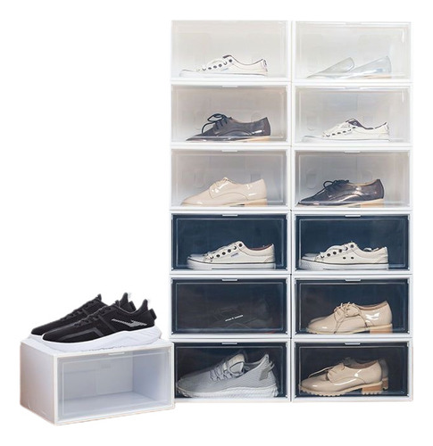 Organizador De Zapatos Caja Transparente Pack 4 Para Exhibir