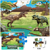 Puzzle Para Niños 48 Piezas  Dinosaurios