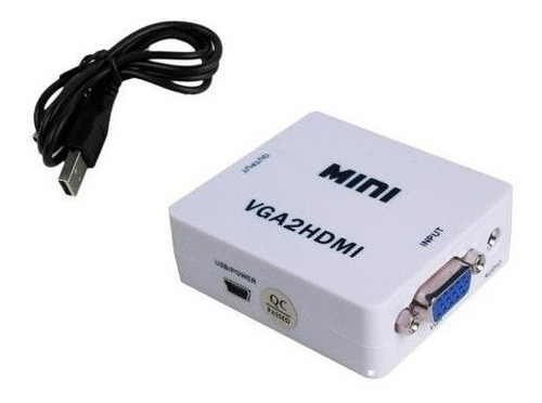 Convertidor Vga A Hdmi - Audio Aux 