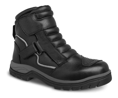 Botas Hombre Motociclista Biker Touring Wkl 77423 Negro