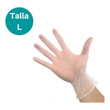 Guantes Vinilo Traslúcido Talla L