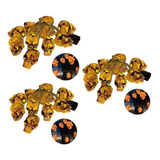 Pack X3 Calaveras De Halloween Luces 2mt Luz Led Guirnalda