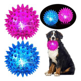 Pelota Para Perro Pinches Con Chifle Y Luz Juguete Mascotas