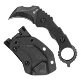 Faca Karambit Fierce Crusher Aço Inox Coldre Avb Ccr-2010 Cor Preto