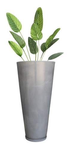 Vaso Plantas Decorativo Polietileno Grande Luxo Flores Sala