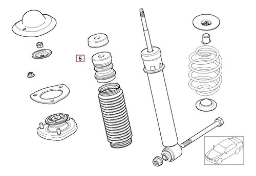 Set Topes Amortiguador Traseros Bmw E53 X5 Motor M54 M62 Foto 4