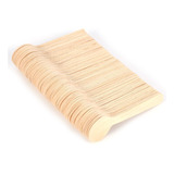 100 Cucharas Desechables De Madera Para Helado, 10 Cm