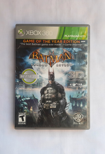 Batman Arkham Asylum Game Of The Year Xbox 360 Físico Usado