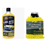 Kit Cadillac: Lava Auto Com Cera + Luva De Microfibra