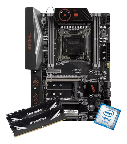 Kit Gamer Placa Mãe X99 Titanium D4 Xeon E5 2690 V4 32gb 