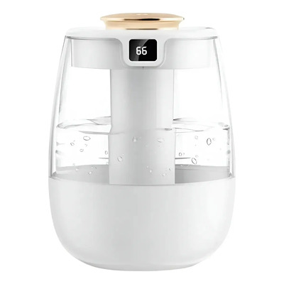 Humidificador Pantalla Led Usb Aire Apagado Automático 1.3l Blanco