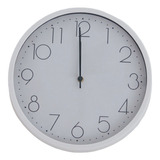 Reloj De Pared Blanco Moderno Grande Minimalista 30cm