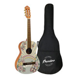 Guitarra Clásica Bamboo Gc-36-mysticabutterfly Con Funda Nt