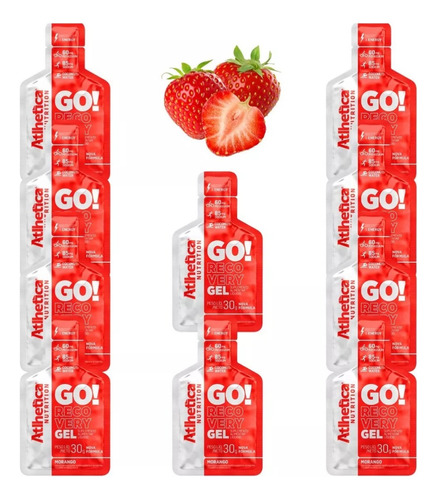 Gel Carb Go Recovery Atlhetica Energia Endurance Cx 10x30g