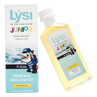 Aceite De Hígado De Bacalao Limón Lysi Jr 240 Ml | Envío gratis