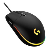 Mouse Logitech G203 Lightsync 8.000 Dpi Negro 6b Cable 2.1mt