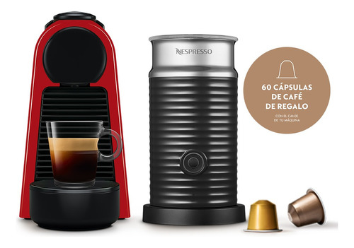 Cafetera Nespresso Essenza Mini D+ Aeroccino3 