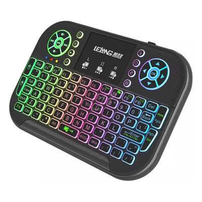 Mini Teclado Wireless Bluetooth Touchpad Sem Fio Lelong Cor Do Teclado Preto