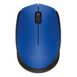 Mouse Logitech Inalambrico M170 Usb Azul, 910-004800