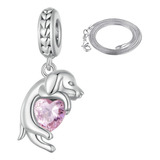 Charm Perro Collar Mujer Perrito Plata Compatible Pandor